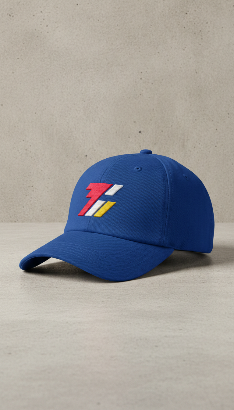 TheBallZone Blue Triple Stripe Cap