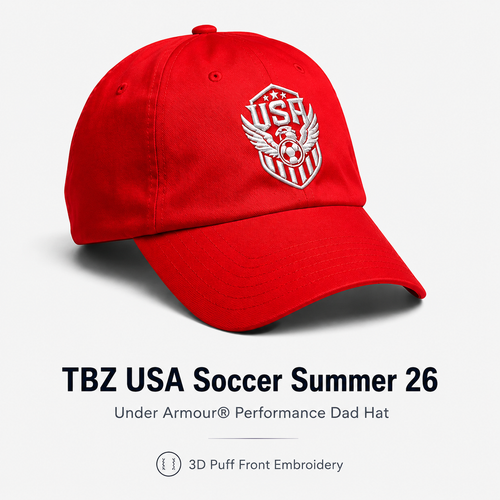 TBZ USA Soccer Summer 26 Under Armour® Performance Dad Hat