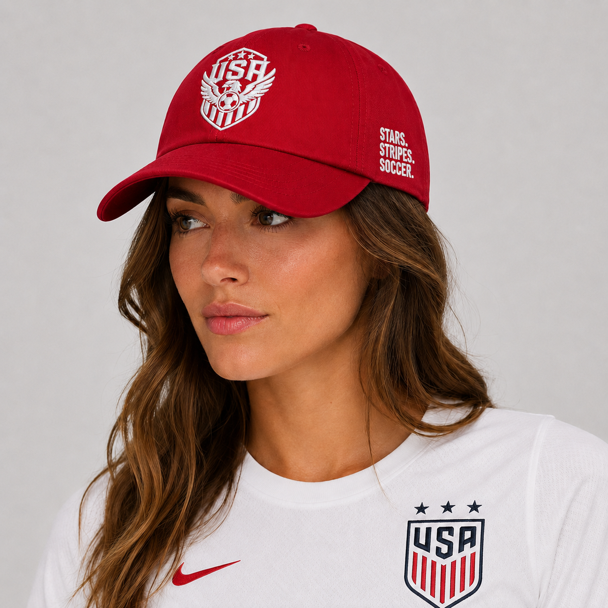 TBZ USA Stars Stripes Soccer Summer 26 Hat