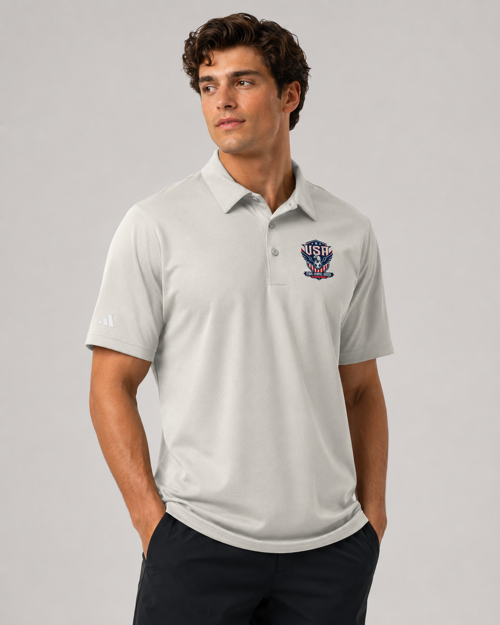 USA Matchday adidas Space-Dyed Polo