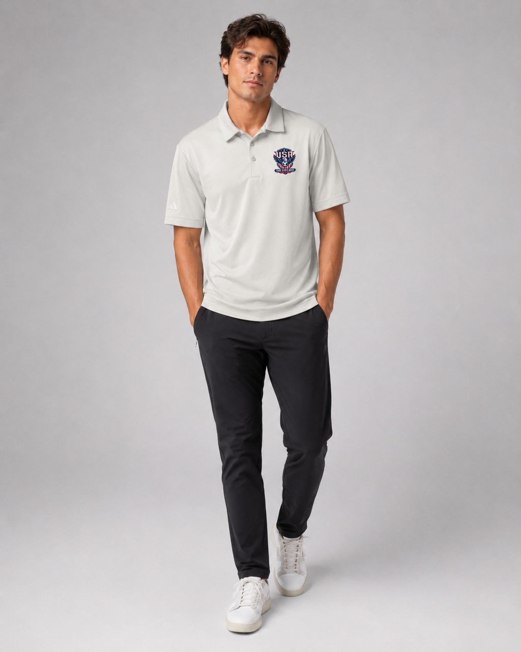 USA Matchday adidas Space-Dyed Polo