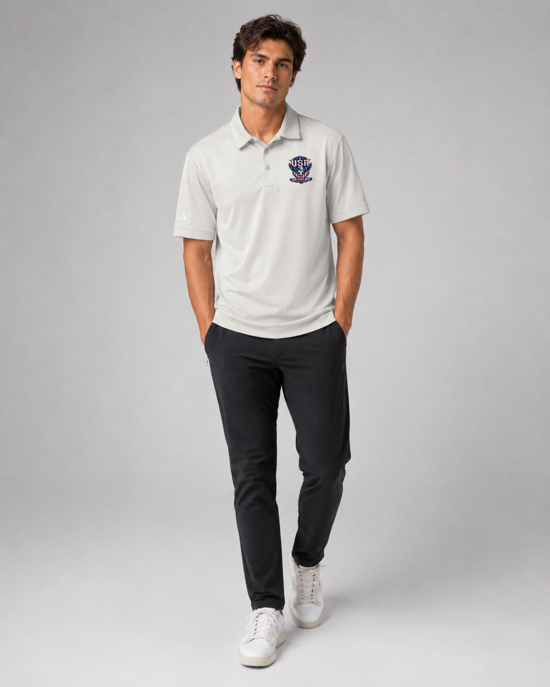 USA Matchday adidas Space-Dyed Polo