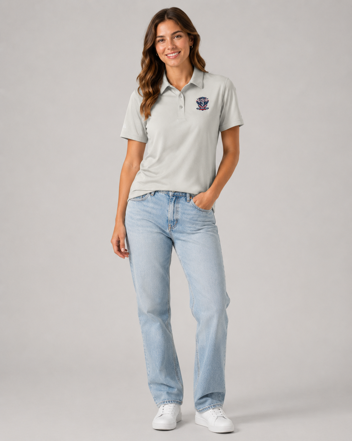 USA Matchday adidas Space-Dyed Polo