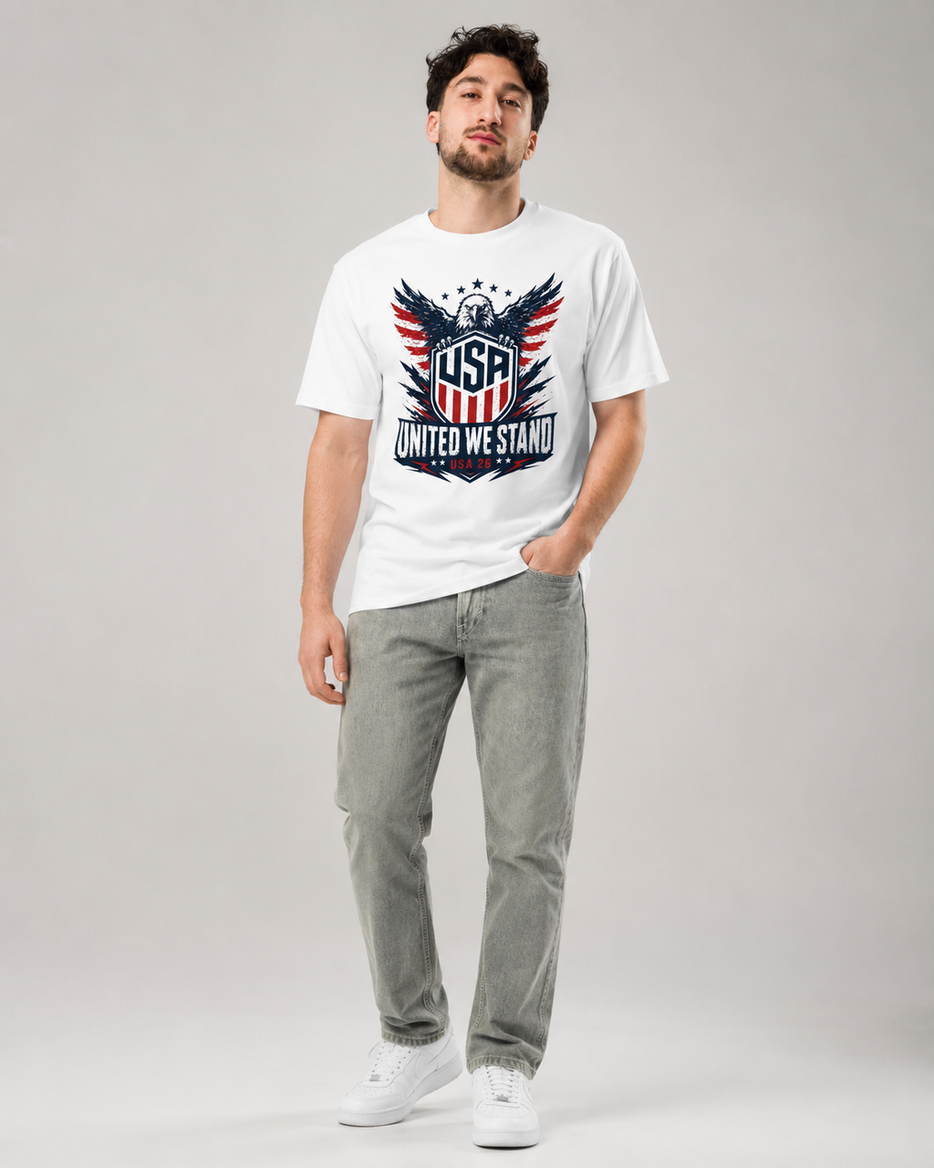 UNITED WE STAND Eagle Crest Premium Tee