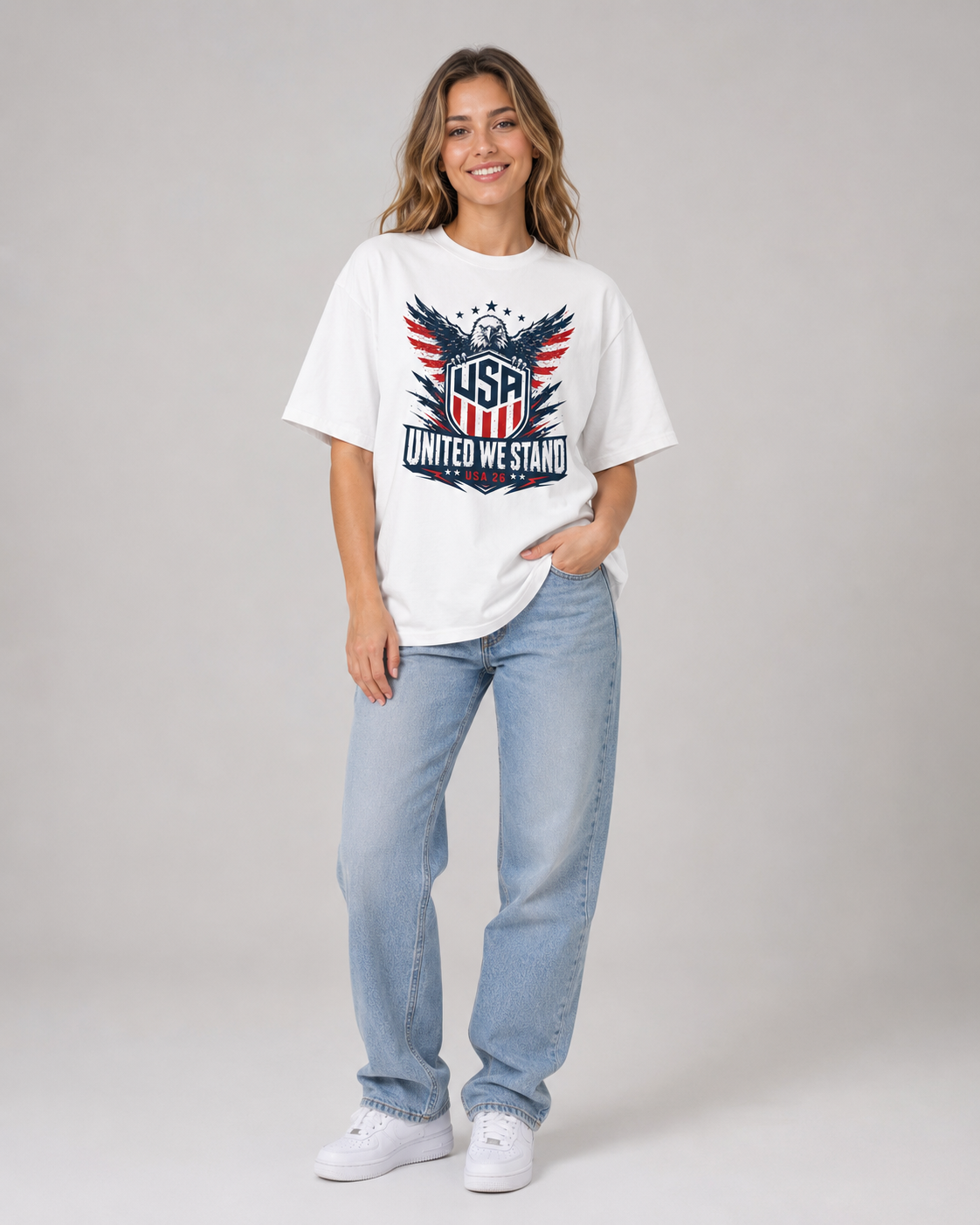UNITED WE STAND Eagle Crest Premium Tee