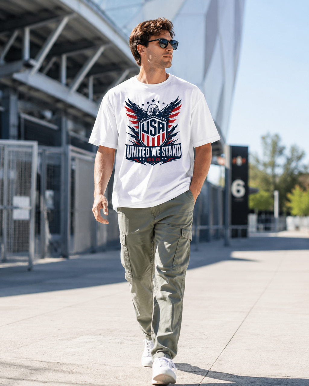 UNITED WE STAND Eagle Crest Premium Tee