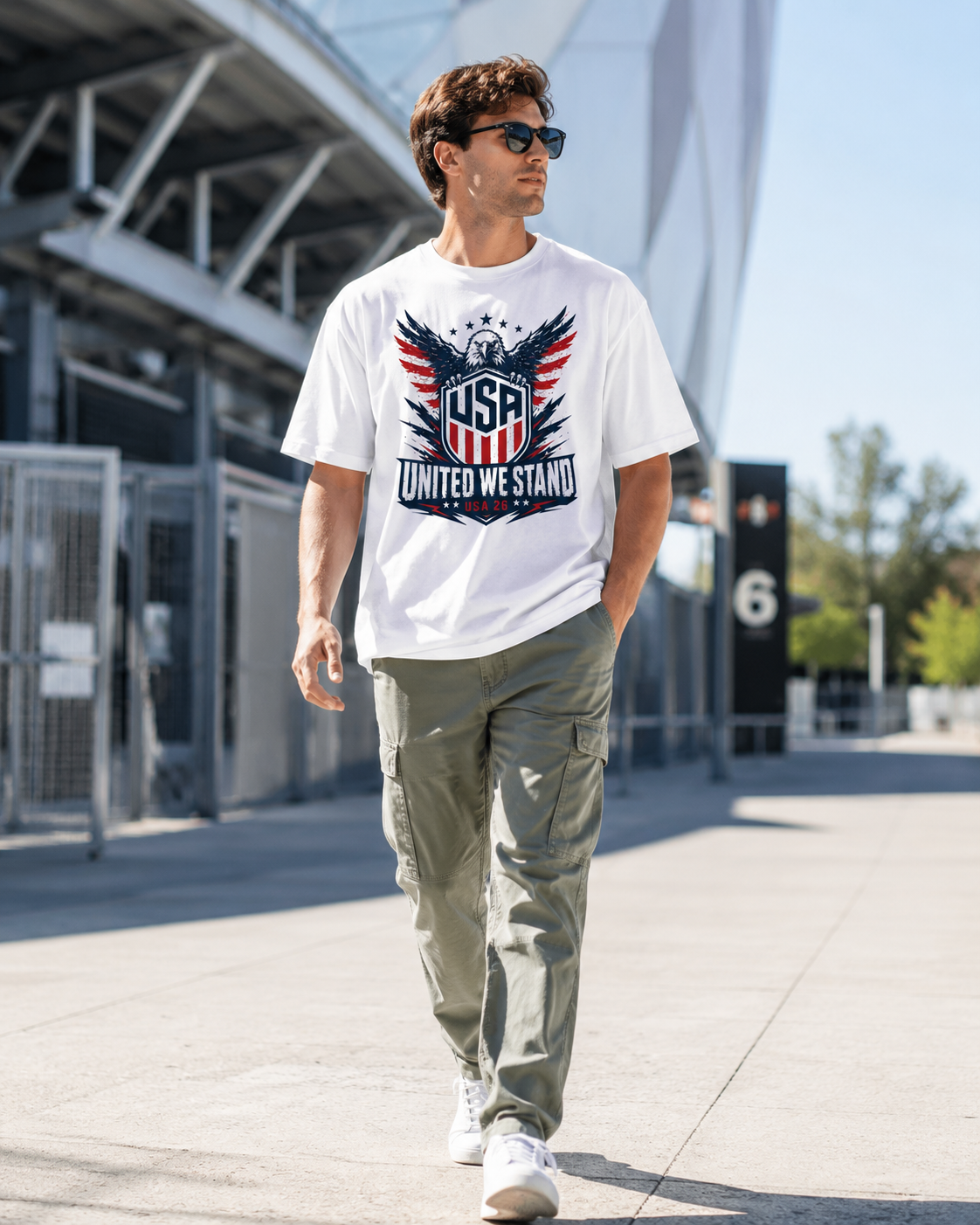 UNITED WE STAND Eagle Crest Premium Tee