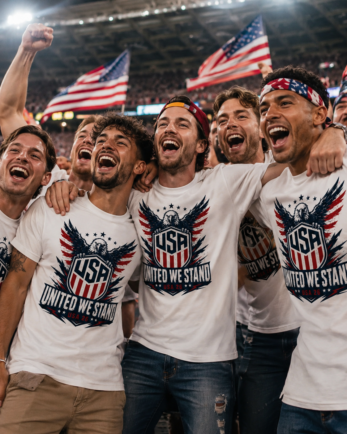 UNITED WE STAND Eagle Crest Premium Tee