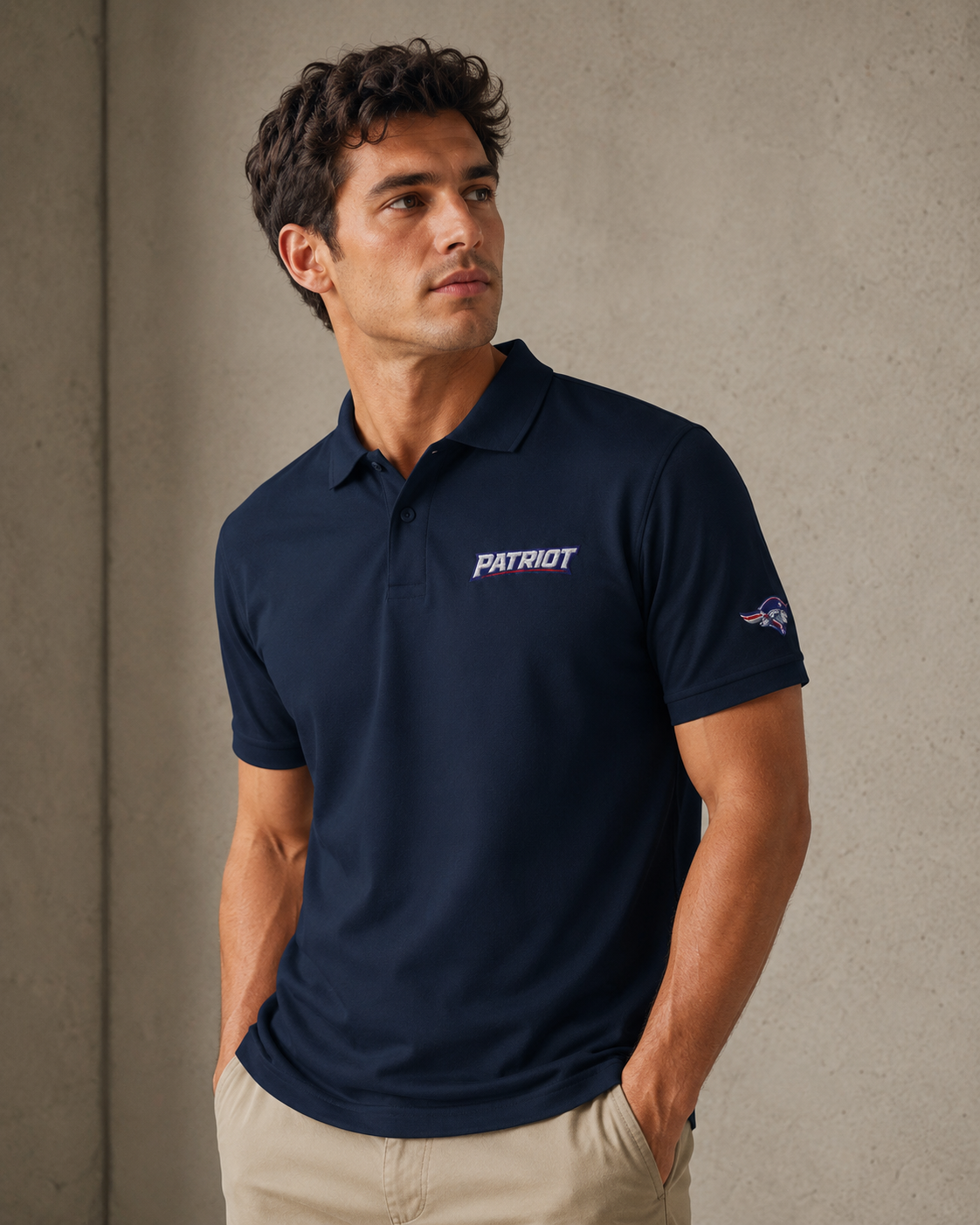 Patriot Embroidered Polo Shirt