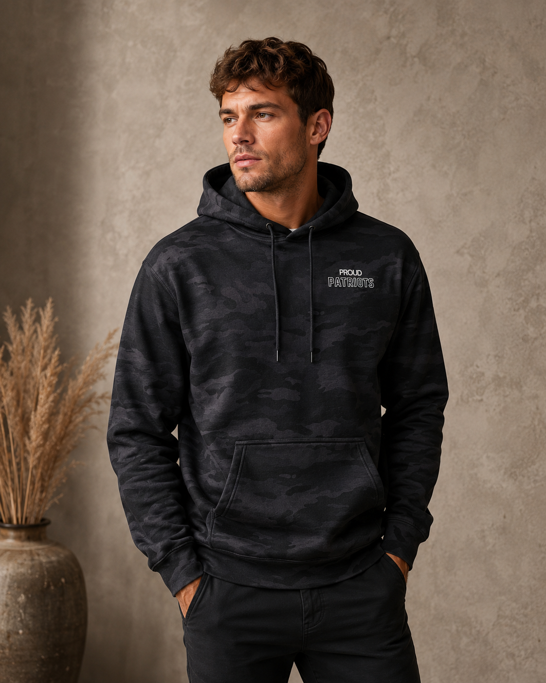 Proud Patriots Embroidered Heavyweight Hoodie