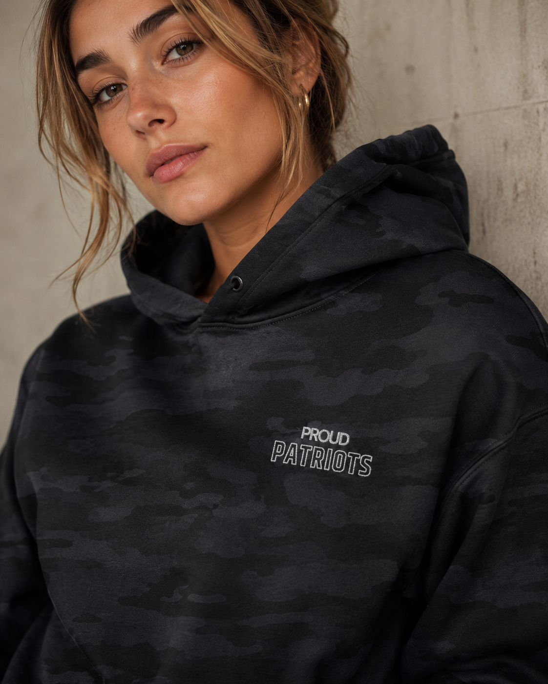 Proud Patriots Embroidered Heavyweight Hoodie