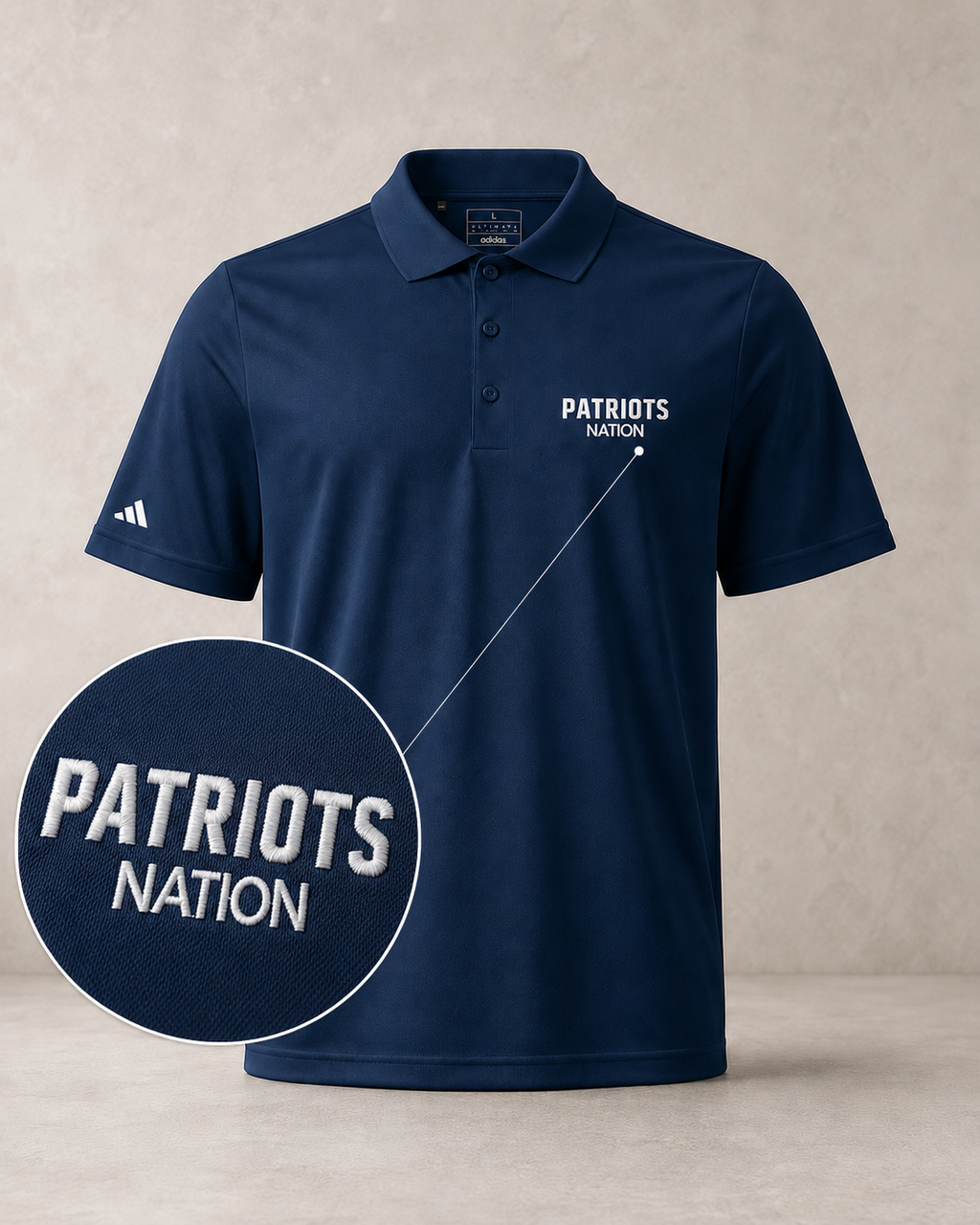 adidas Sport Patriots Nation Embroidered Polo Shirt
