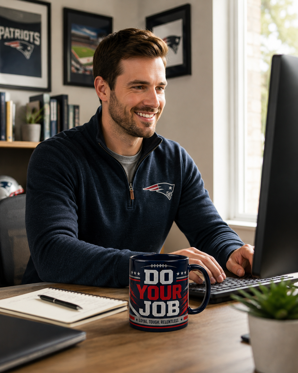 Do Your Job “Loyal Tough Relentless” Football Fan Mug