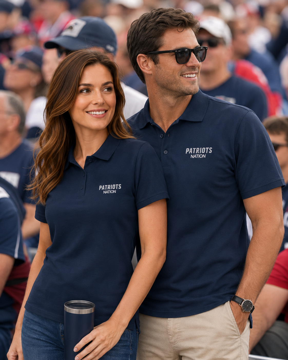 Patriots Nation Women’s Embroidered Pique Polo