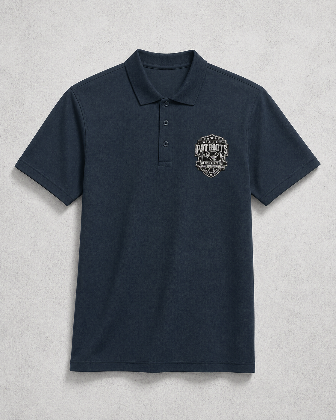 We Are The Patriots B&W Premium Pique Polo