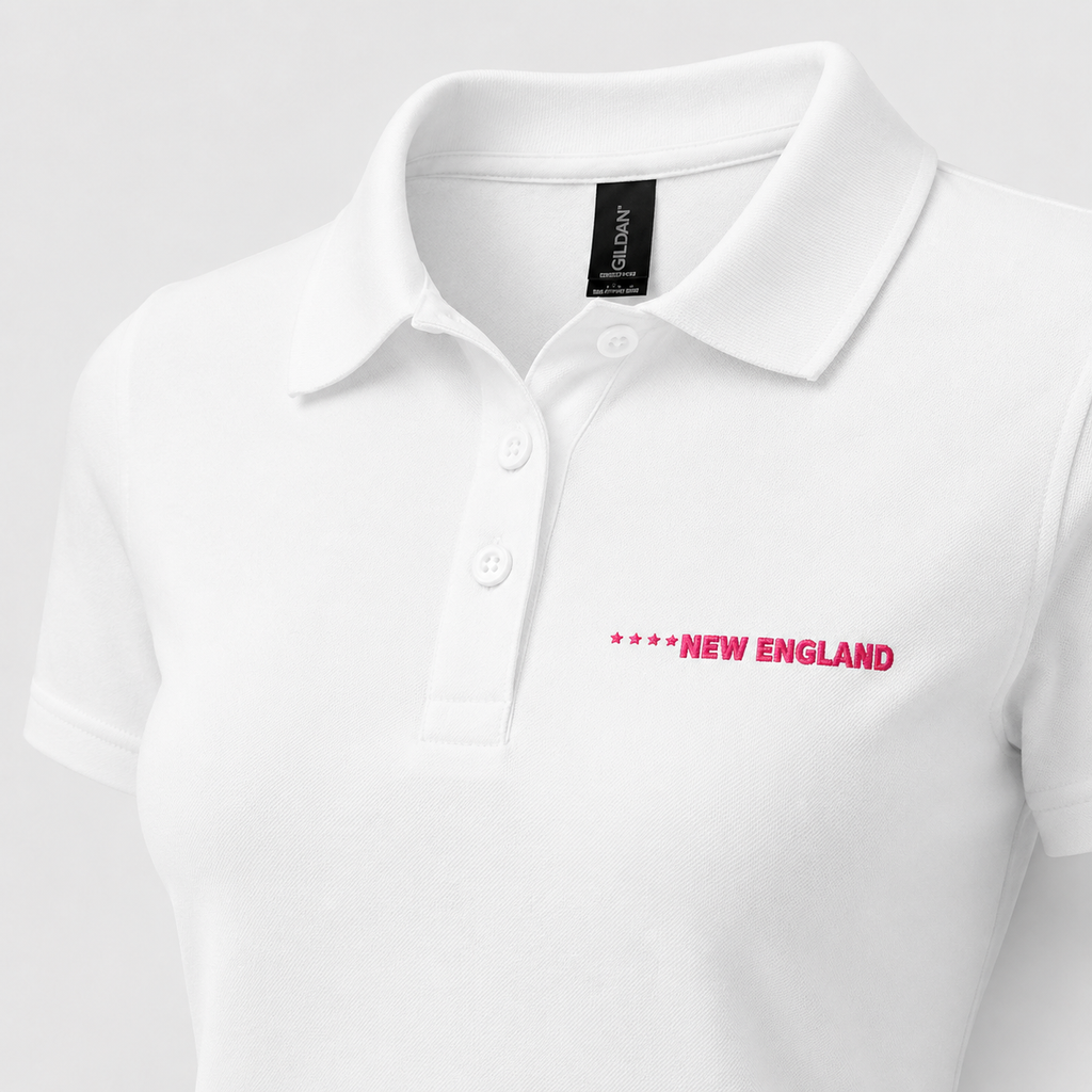 Women’s New England Embroidered Pique Polo
