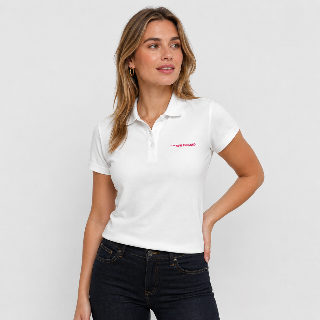 Women’s New England Embroidered Pique Polo